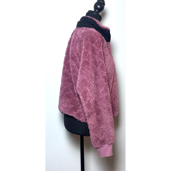 Calvin Klein Performance Fleece Fall‎ Pullover Quarter Zip Pullover Burgundy - Picture 10 of 16